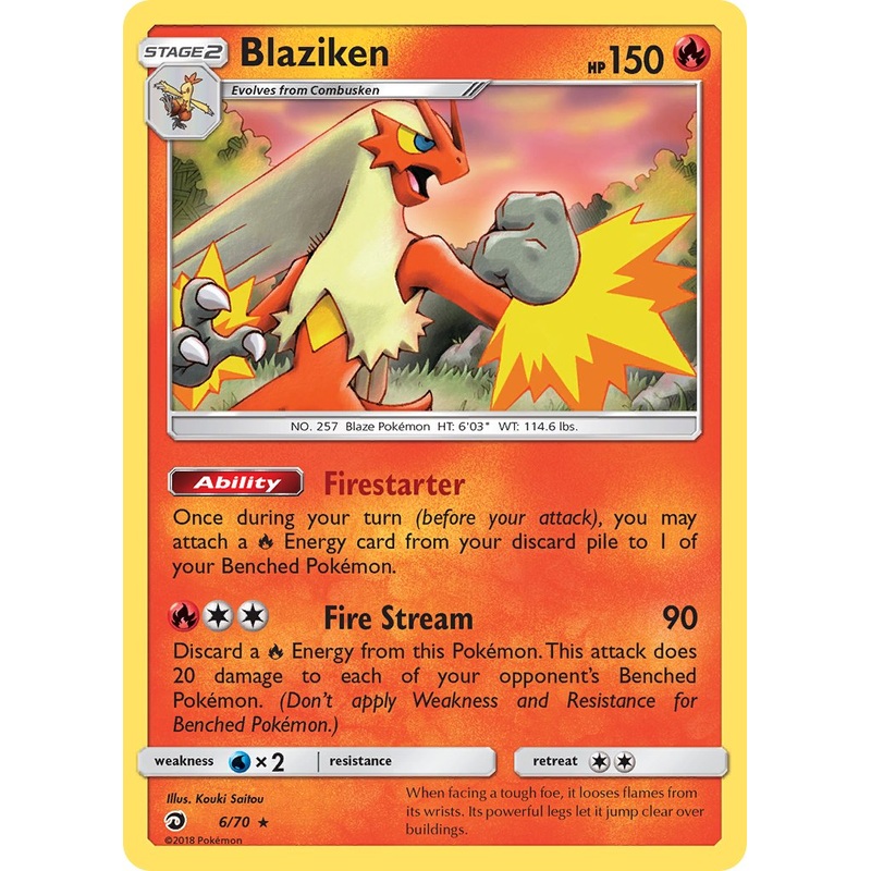 Blaziken (6/70) (Theme Deck Exclusive) [Sun & Moon: Dragon Majesty]