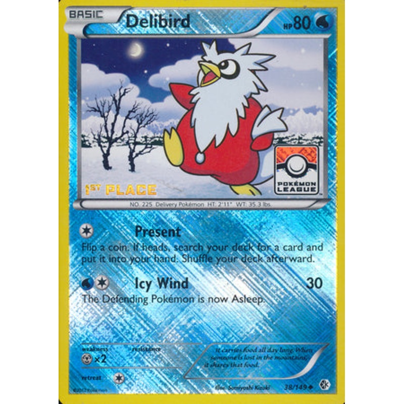 Delibird (38/149) (League Promo 1st Place) [Black & White: Boundaries Crossed]
