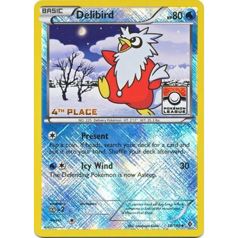 Delibird (38/149) (League Promo 4th Place) [Black & White: Boundaries Crossed]