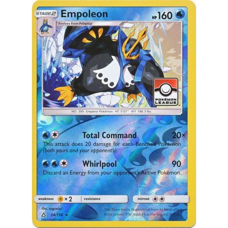 Empoleon (34/156) (League Promo) [Sun & Moon: Ultra Prism]