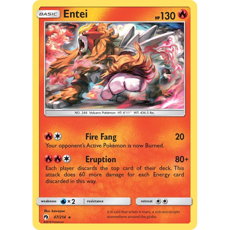 Entei (47/214) (Theme Deck Exclusive) [Sun & Moon: Lost Thunder]