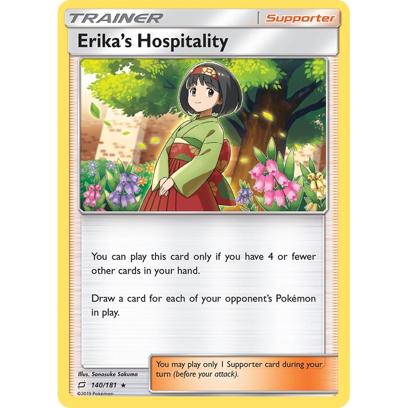 Erika's Hospitality (140/181) (Theme Deck Exclusive) [Sun & Moon: Team Up]