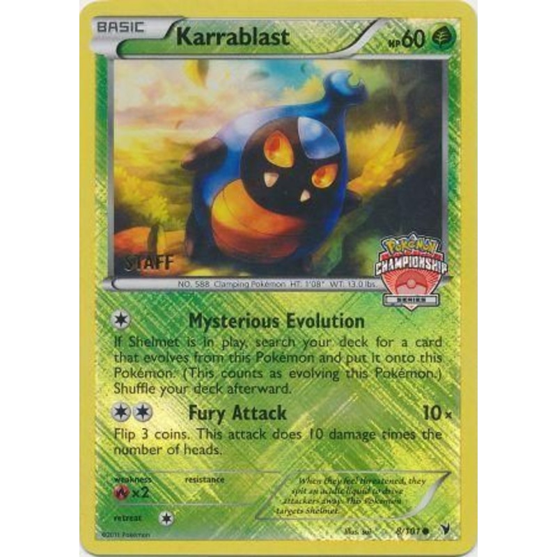 Karrablast (8/101) (Championship Promo Staff) [Black & White: Noble Victories]