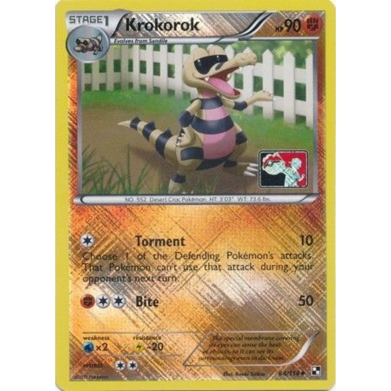 Krokorok (64/114) (League Promo) [Black & White: Base Set]