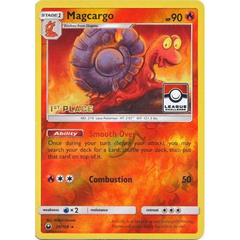 Magcargo (24/168) (League Promo 1st Place) [Sun & Moon: Celestial Storm]