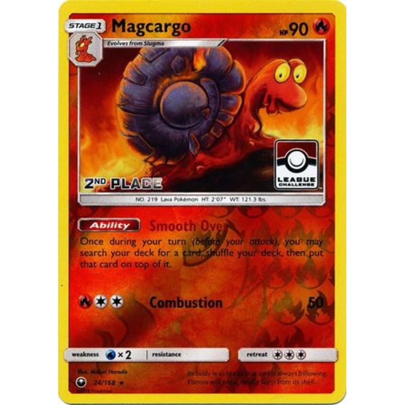 Magcargo (24/168) (League Promo 2nd Place) [Sun & Moon: Celestial Storm]