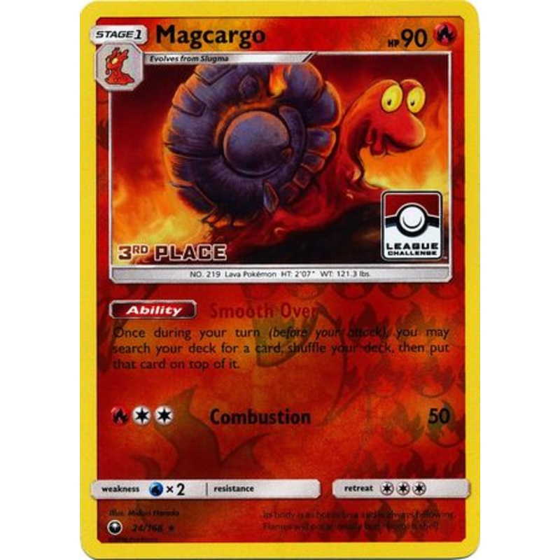 Magcargo (24/168) (League Promo 3rd Place) [Sun & Moon: Celestial Storm]