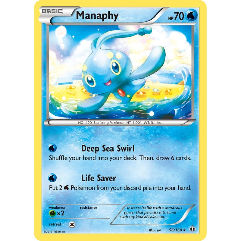 Manaphy (56/160) (Battle Arena Deck Exclusive) (Theme Deck Exclusive) [XY: Primal Clash]