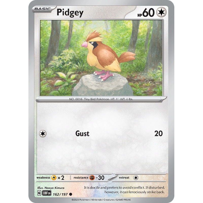 Pidgey (162/197) [Scarlet & Violet: Obsidian Flames]