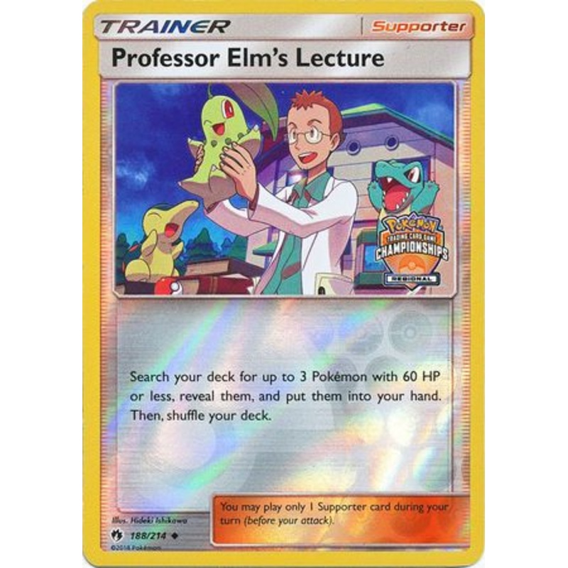 Professor Elm's Lecture (188/214) (Regional Championship Promo) [Sun & Moon: Lost Thunder]