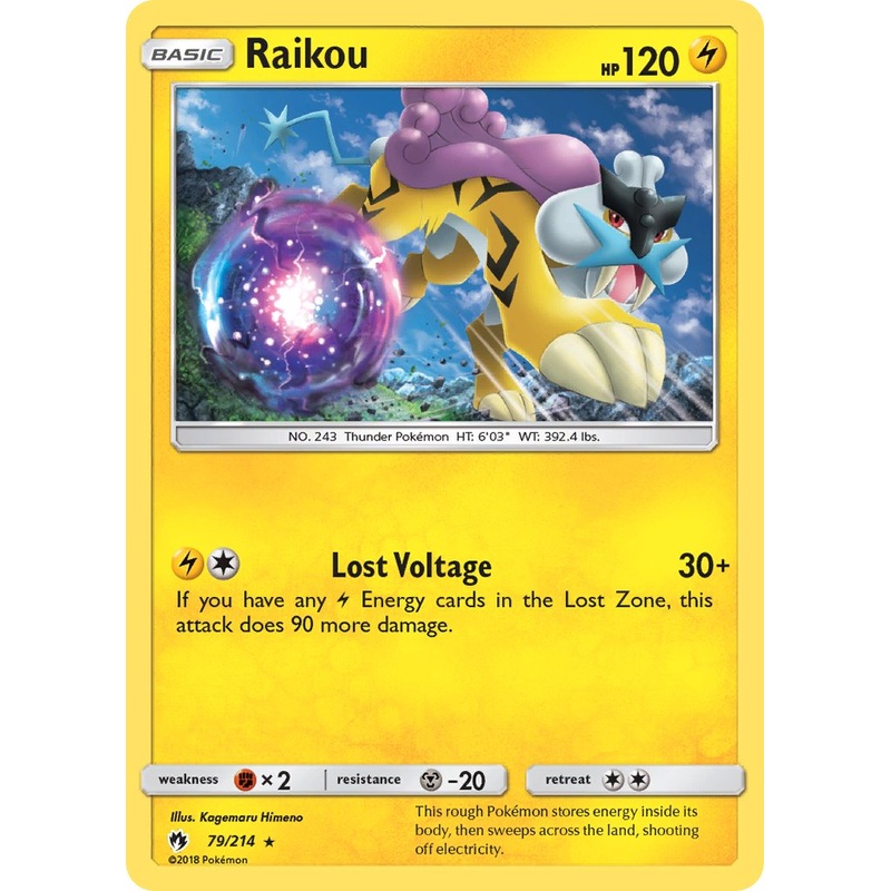 Raikou (79/214) (Theme Deck Exclusive) [Sun & Moon: Lost Thunder]