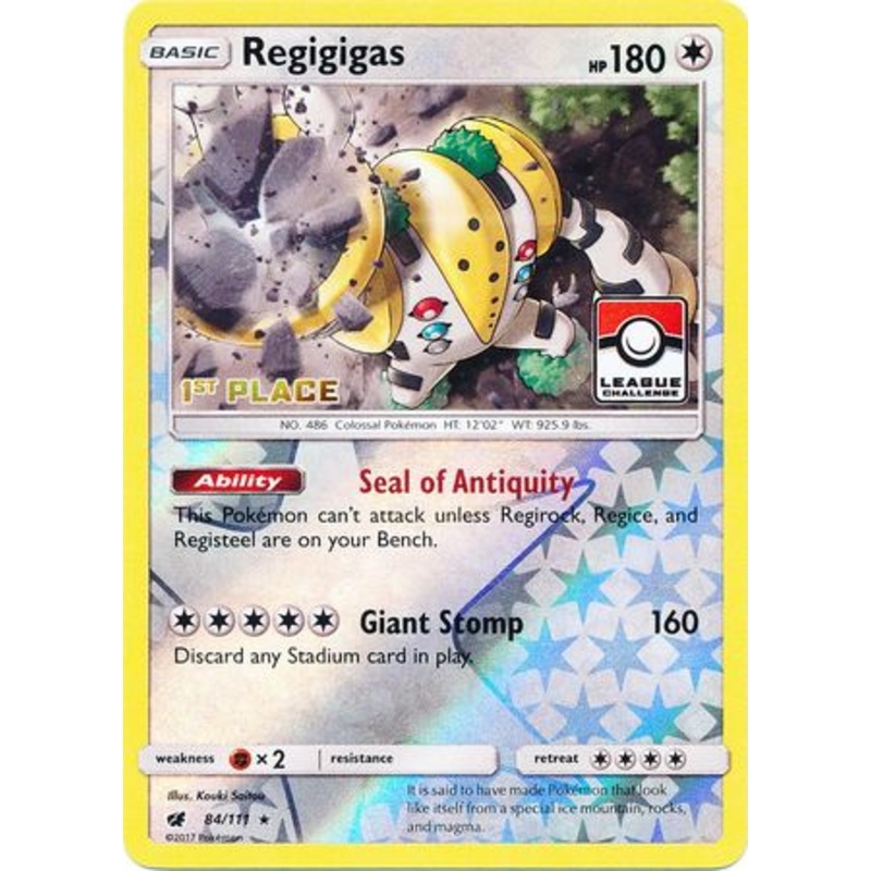 Regigigas (84/111) (League Promo 1st Place) [Sun & Moon: Crimson Invasion]