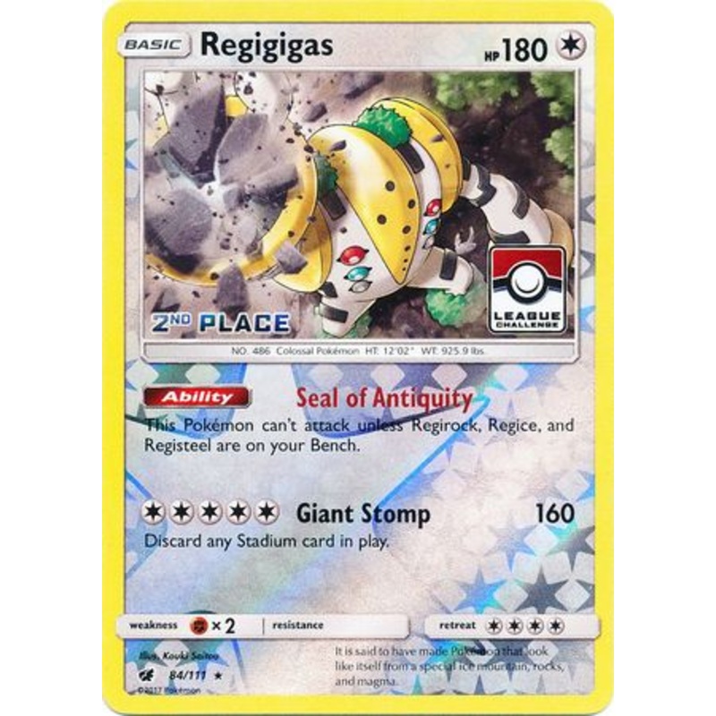 Regigigas (84/111) (League Promo 2nd Place) [Sun & Moon: Crimson Invasion]