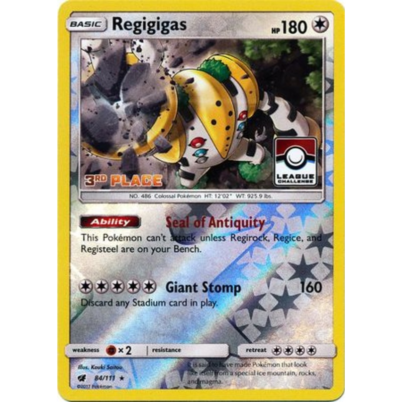 Regigigas (84/111) (League Promo 3rd Place) [Sun & Moon: Crimson Invasion]