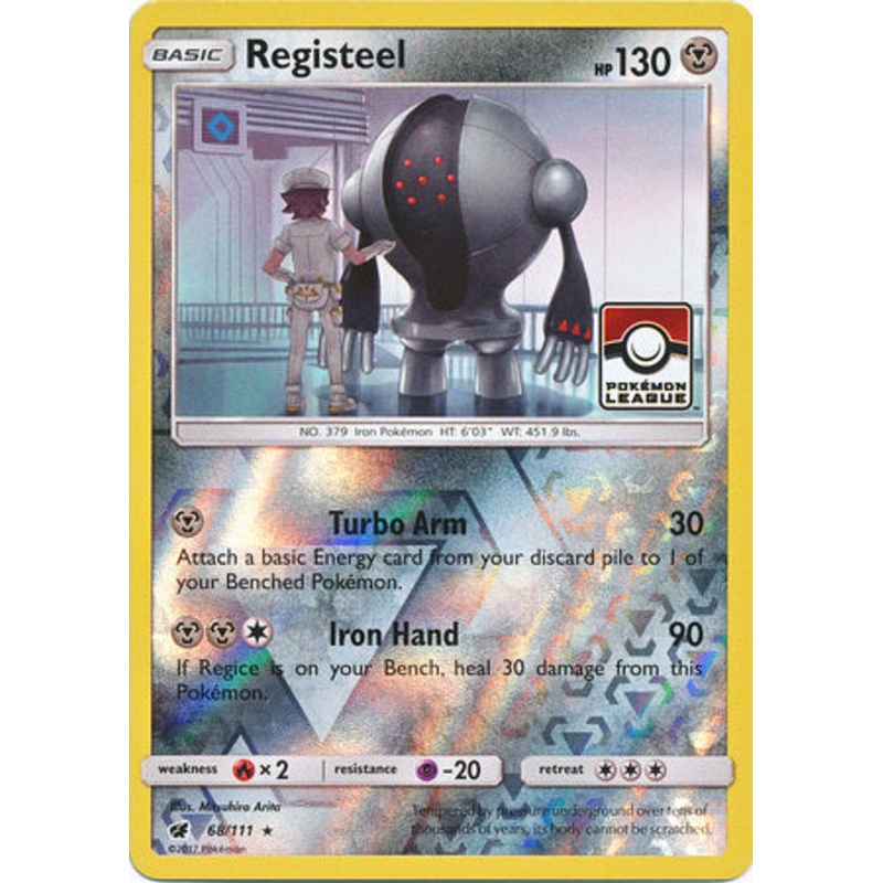 Registeel (68/111) (League Promo) [Sun & Moon: Crimson Invasion]