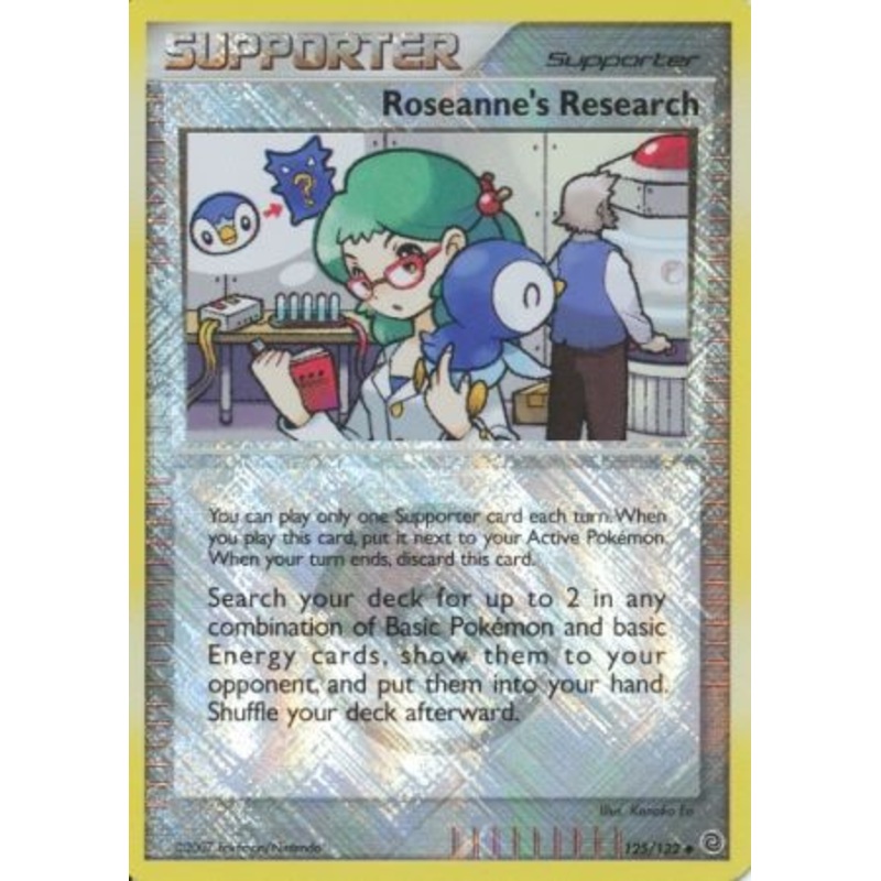 Roseanne's Research (125/132) (League Promos) [Diamond & Pearl: Secret Wonders]