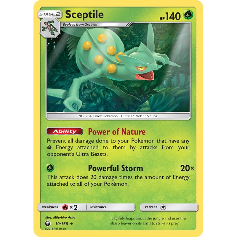 Sceptile (10/168) (Theme Deck Exclusive) [Sun & Moon: Celestial Storm]