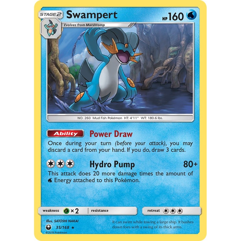 Swampert (35/168) (Theme Deck Exclusive) [Sun & Moon: Celestial Storm]