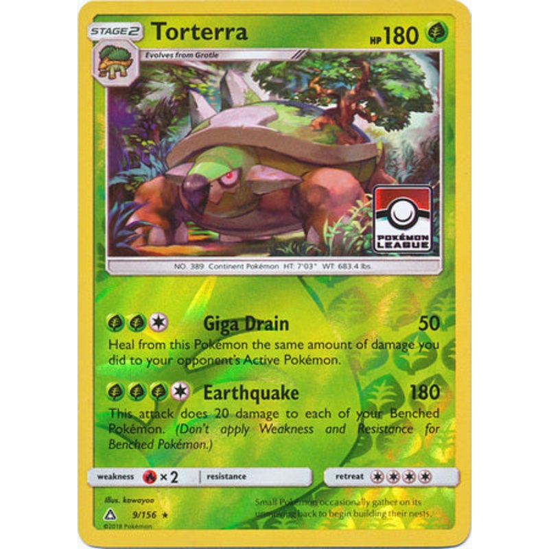 Torterra (9/156) (League Promo) [Sun & Moon: Ultra Prism]