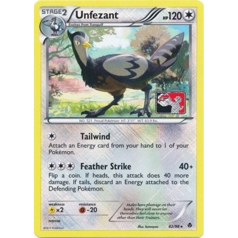 Unfezant (82/98) (League Promo) [Black & White: Emerging Powers]