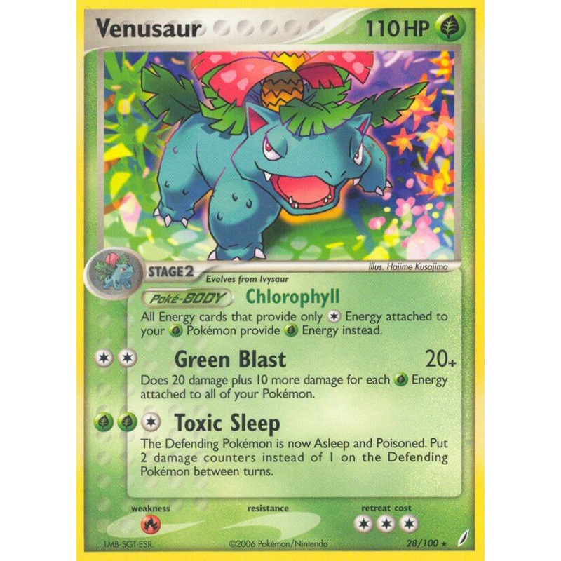 Venusaur (28/100) (Theme Deck Exclusive) [EX: Crystal Guardians]