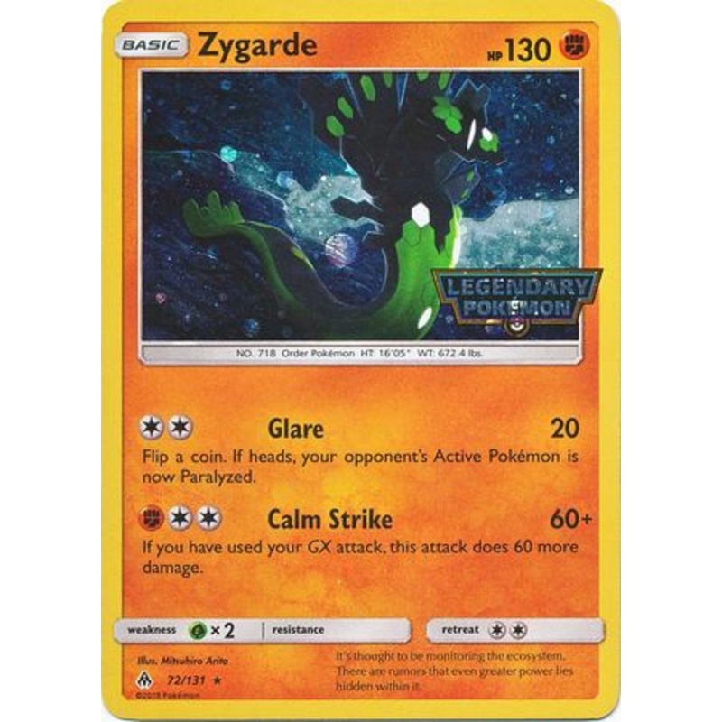 Zygarde (72/131) (Cosmos Holo) [Sun & Moon: Forbidden Light]