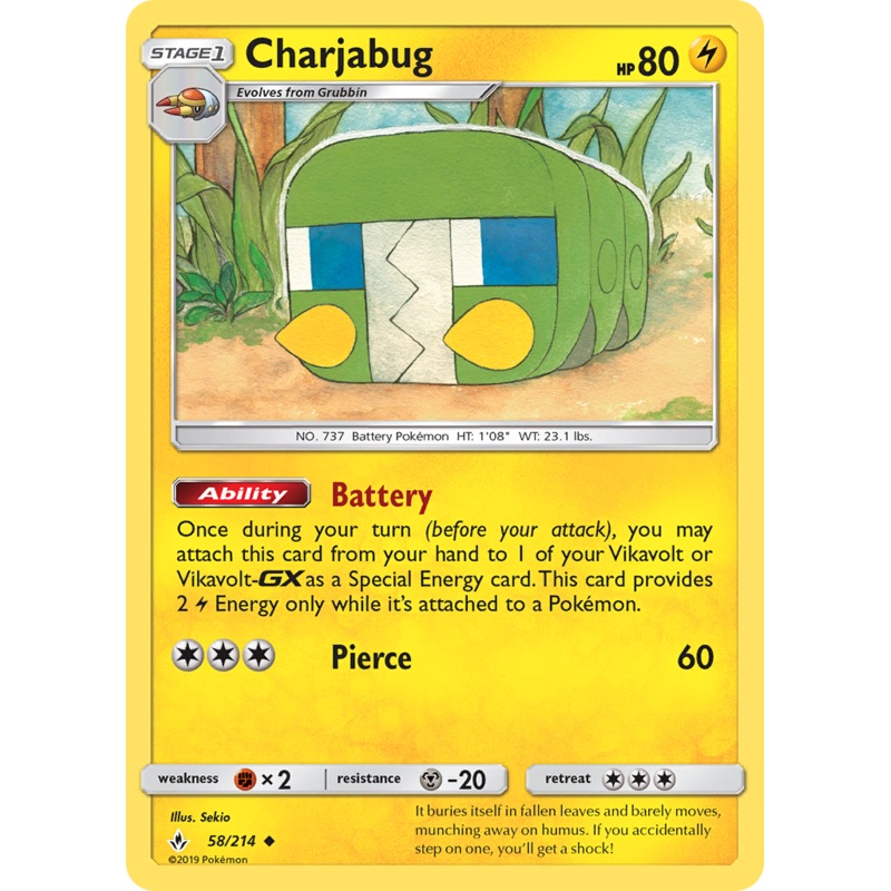 Charjabug (58/214) [Sun & Moon: Unbroken Bonds]