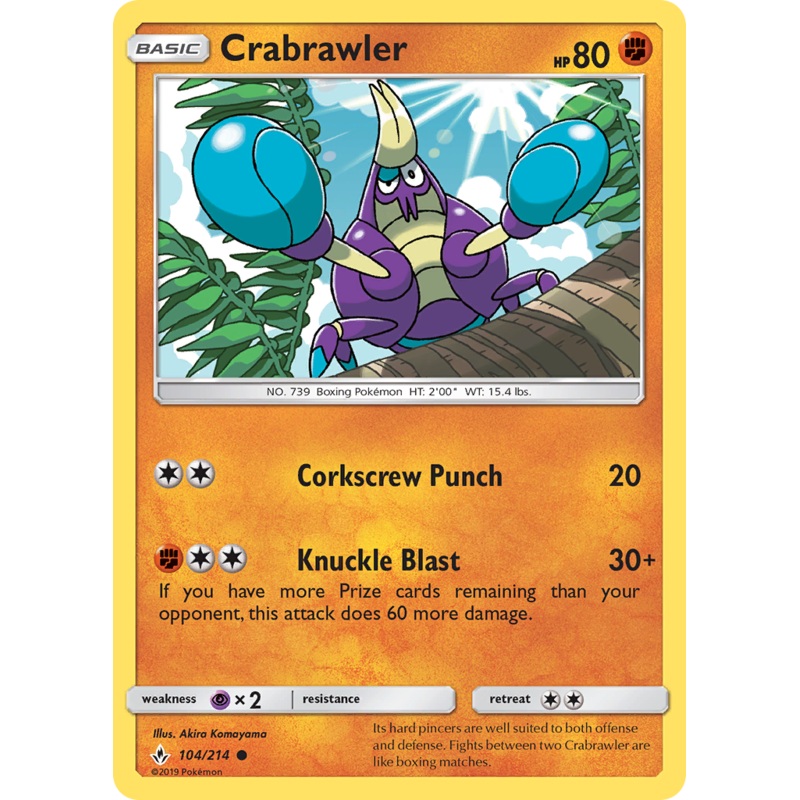 Crabrawler (104/214) [Sun & Moon: Unbroken Bonds]