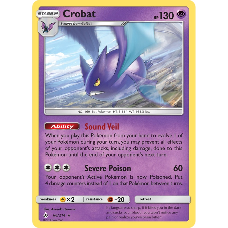 Crobat (66/214) [Sun & Moon: Unbroken Bonds]