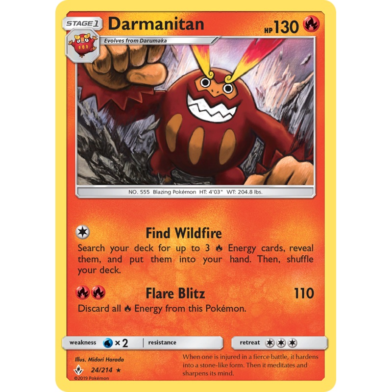 Darmanitan (24/214) [Sun & Moon: Unbroken Bonds]