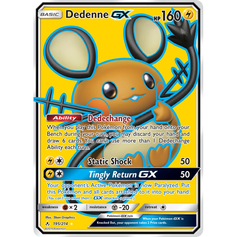 Dedenne GX (195/214) [Sun & Moon: Unbroken Bonds]