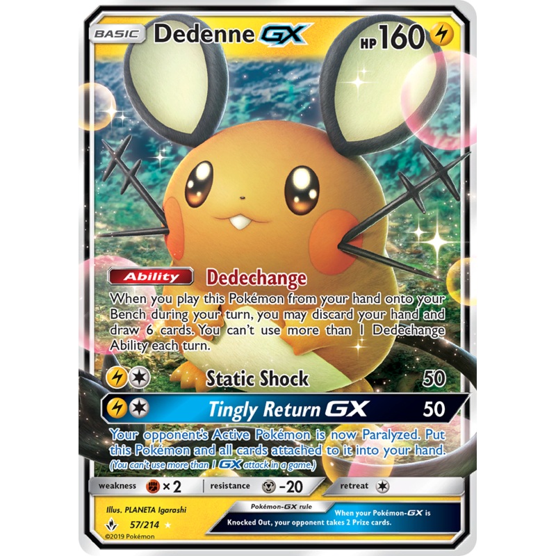 Dedenne GX (57/214) [Sun & Moon: Unbroken Bonds]