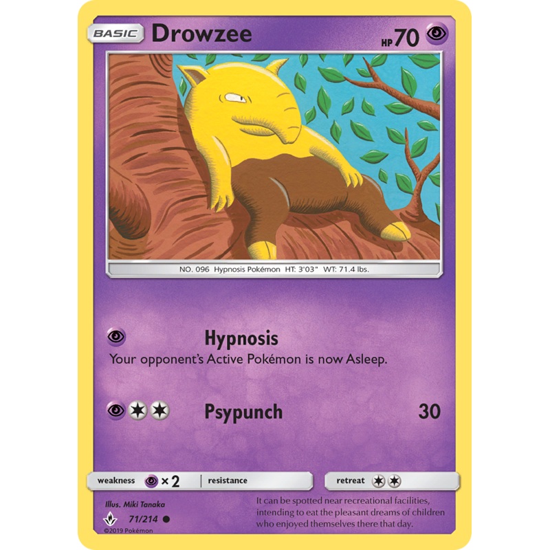 Drowzee (71/214) [Sun & Moon: Unbroken Bonds]