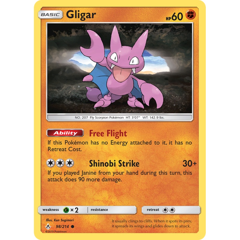 Gligar (98/214) [Sun & Moon: Unbroken Bonds]