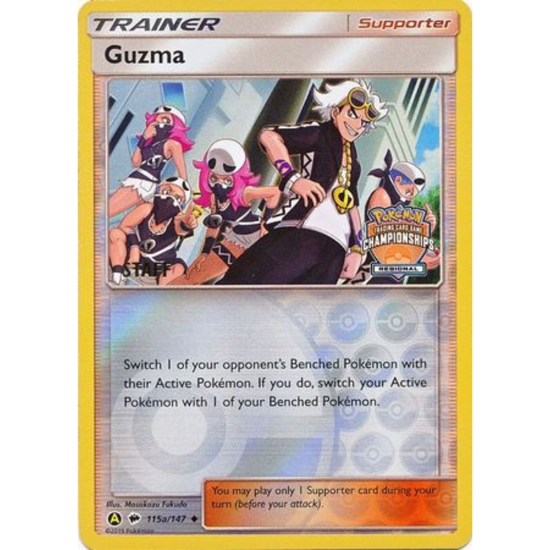 Guzma (115a/147) (Regional Championship Promo Staff) [Sun & Moon: Burning Shadows]