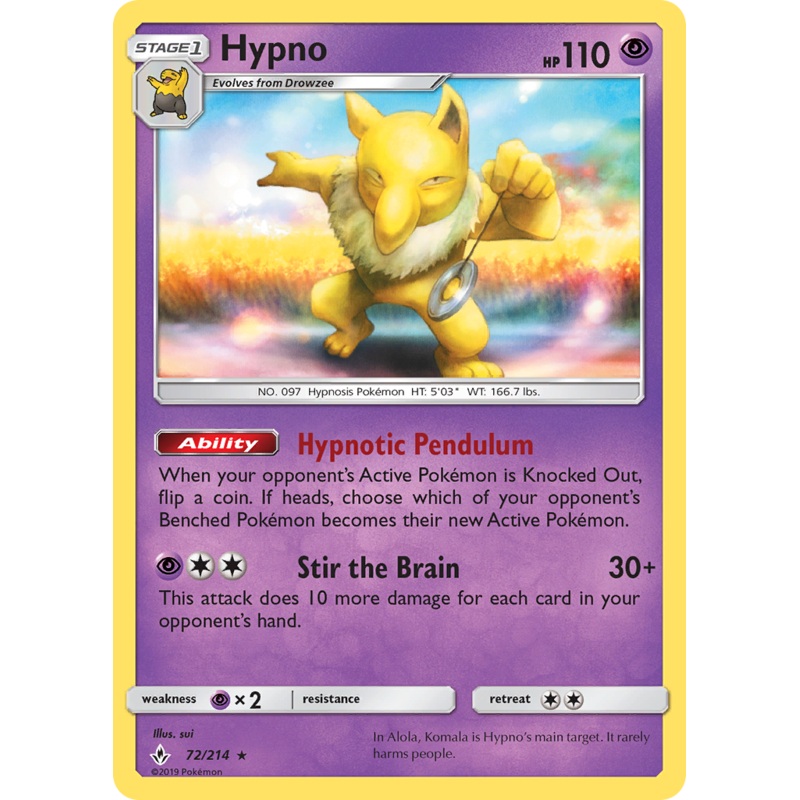 Hypno (72/214) [Sun & Moon: Unbroken Bonds]
