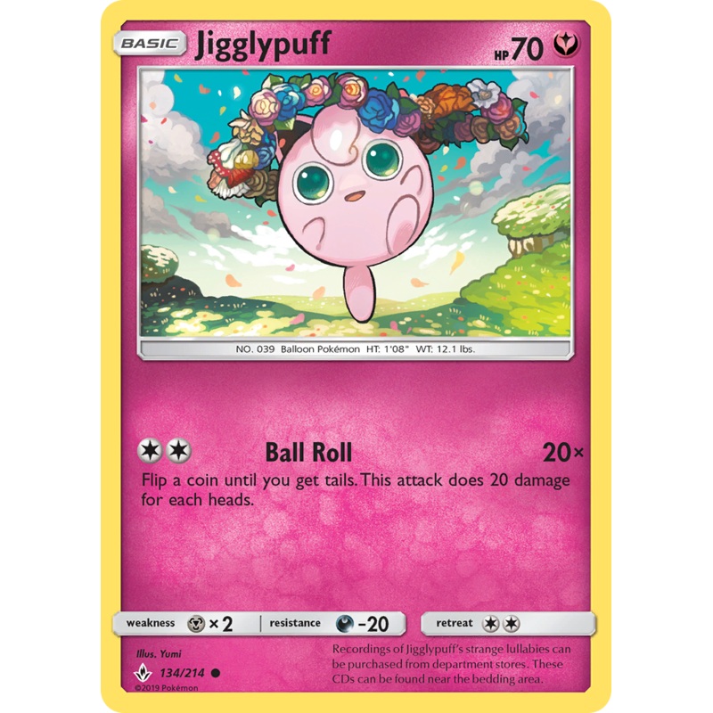 Jigglypuff (134/214) [Sun & Moon: Unbroken Bonds]