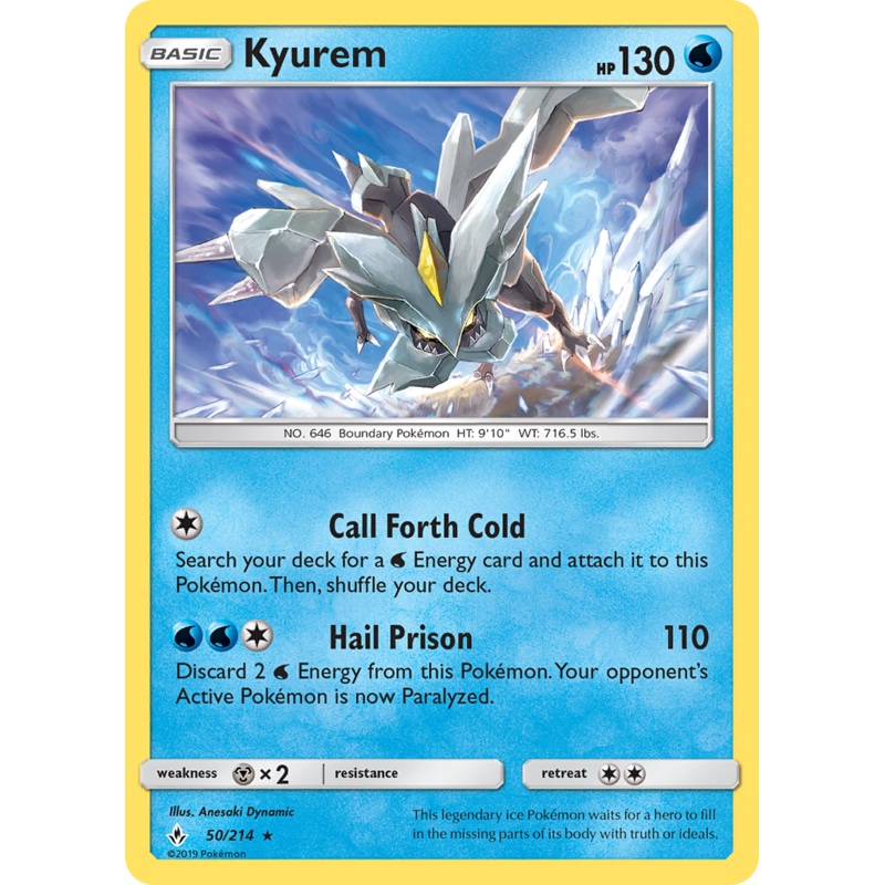Kyurem (50/214) [Sun & Moon: Unbroken Bonds]
