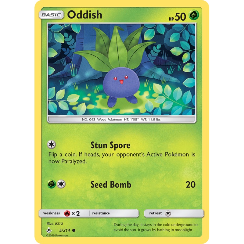 Oddish (5/214) [Sun & Moon: Unbroken Bonds]