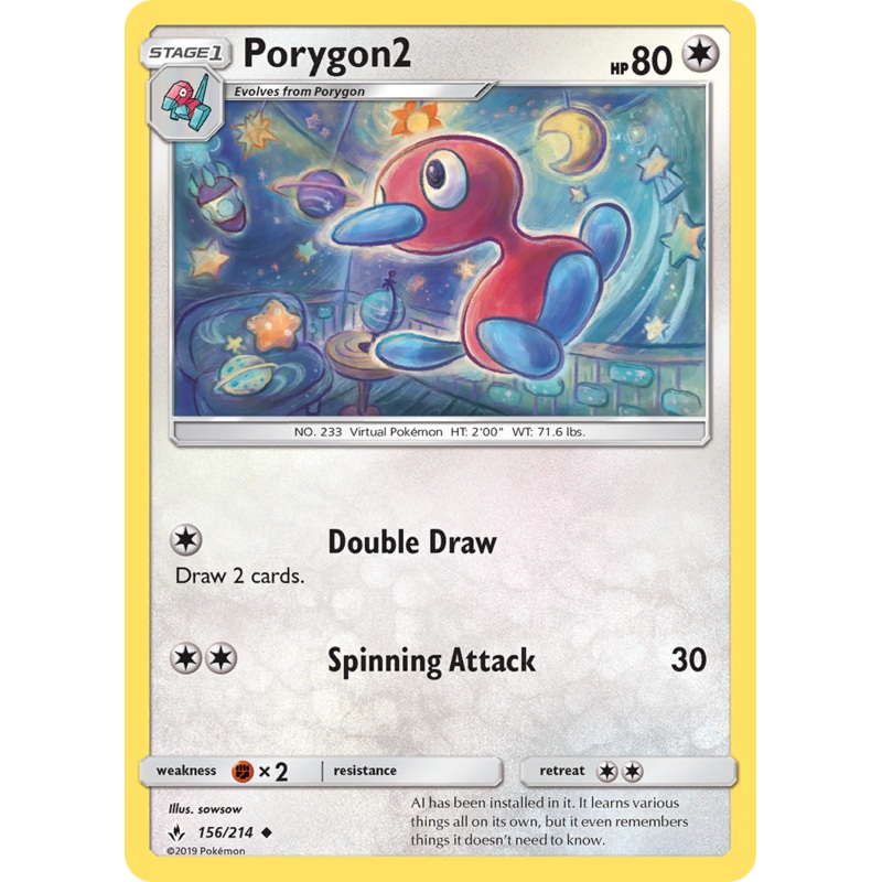 Porygon2 (156/214) [Sun & Moon: Unbroken Bonds]