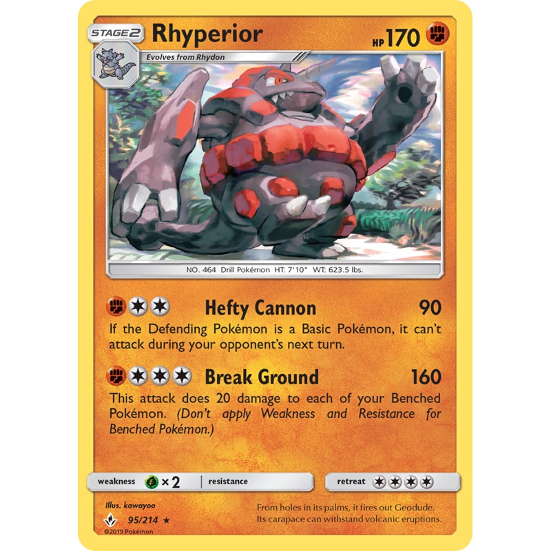 Rhyperior (95/214) [Sun & Moon: Unbroken Bonds]