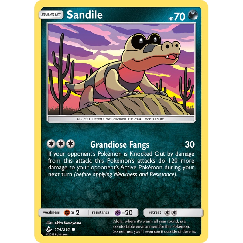 Sandile (114/214) [Sun & Moon: Unbroken Bonds]