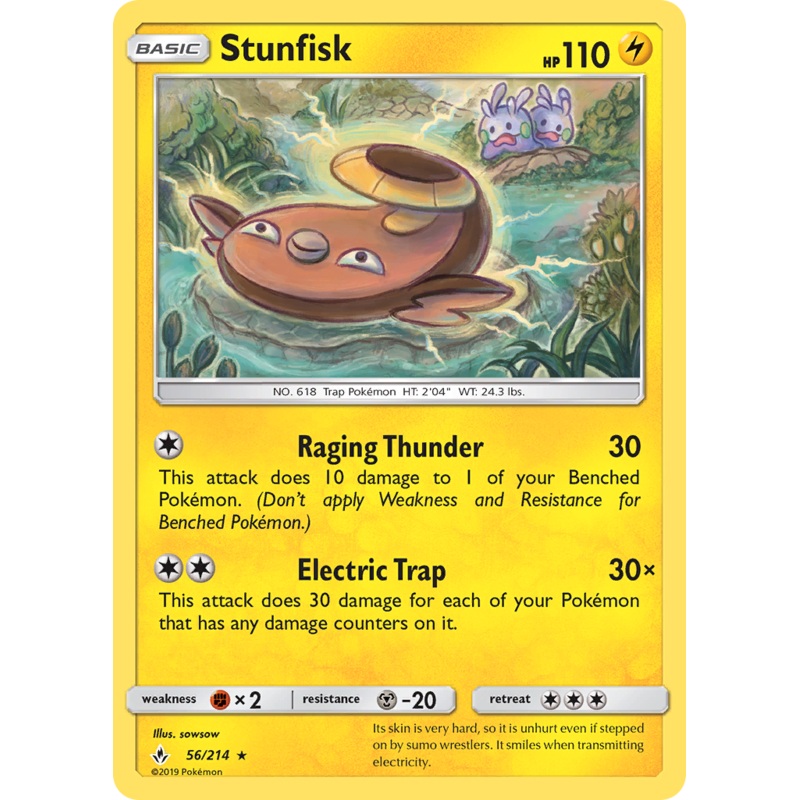 Stunfisk (56/214) [Sun & Moon: Unbroken Bonds]