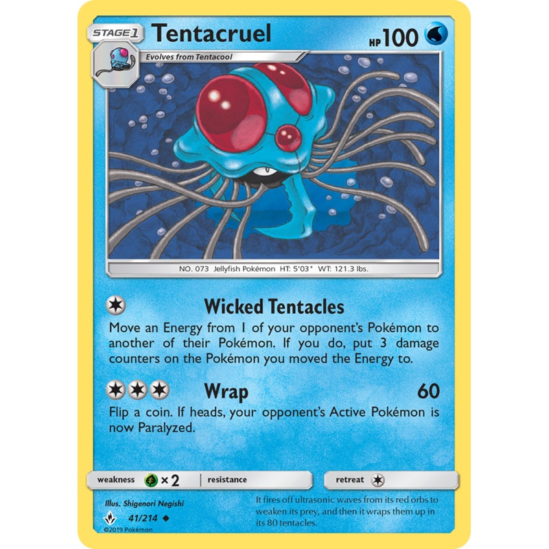 Tentacruel (41/214) [Sun & Moon: Unbroken Bonds]