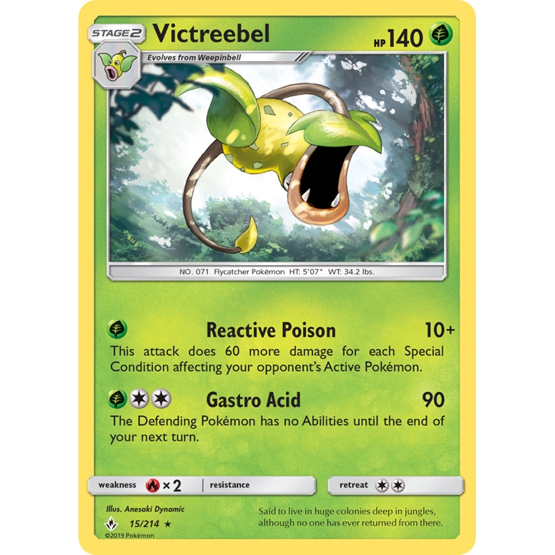 Victreebel (15/214) [Sun & Moon: Unbroken Bonds]