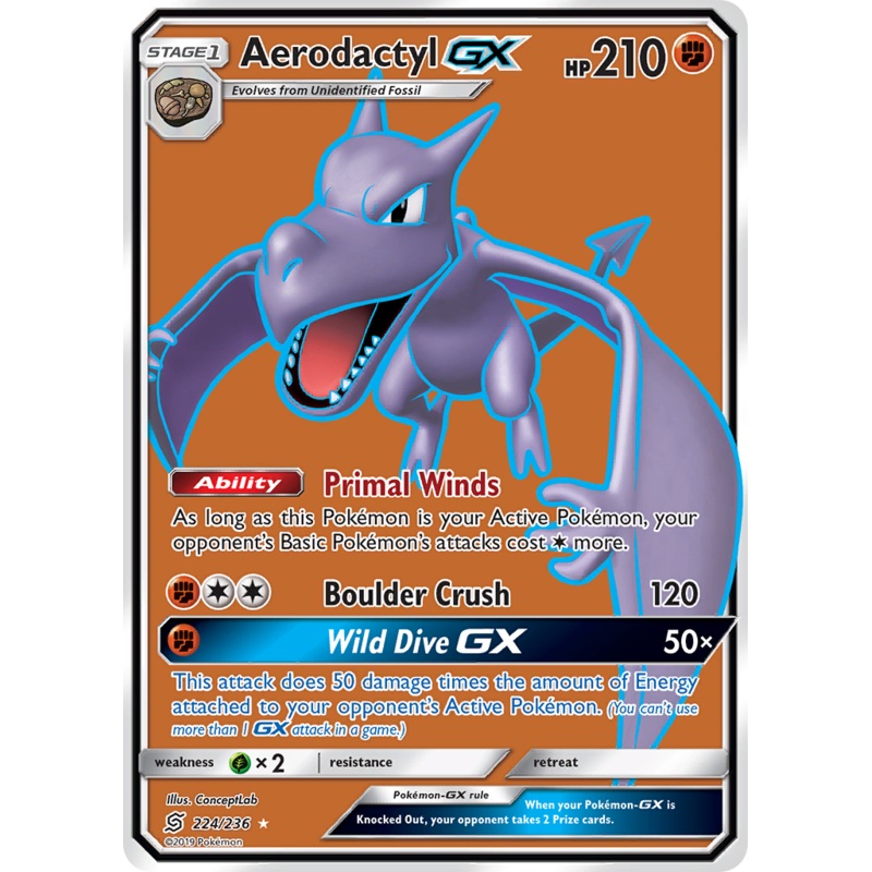 Aerodactyl GX (224/236) [Sun & Moon: Unified Minds]