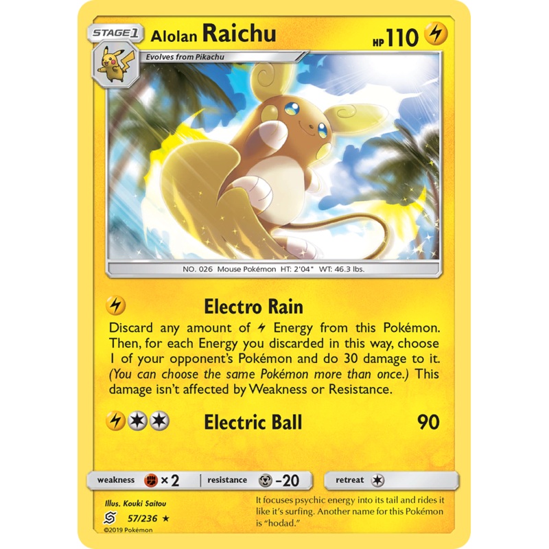 Alolan Raichu (57/236) [Sun & Moon: Unified Minds]