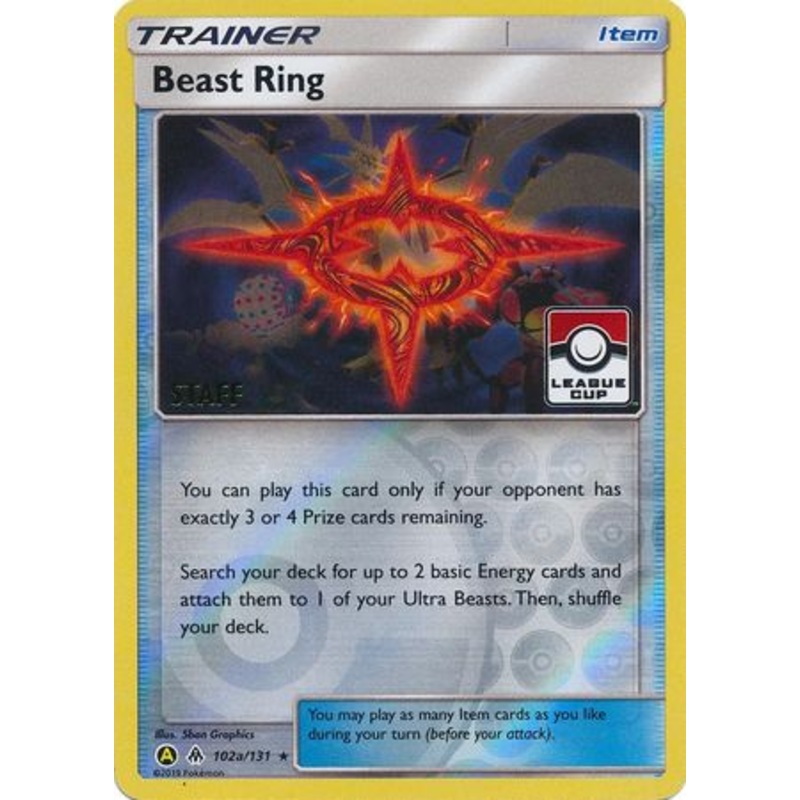 Beast Ring (102a/131) (League Promo Staff) [Sun & Moon: Forbidden Light]