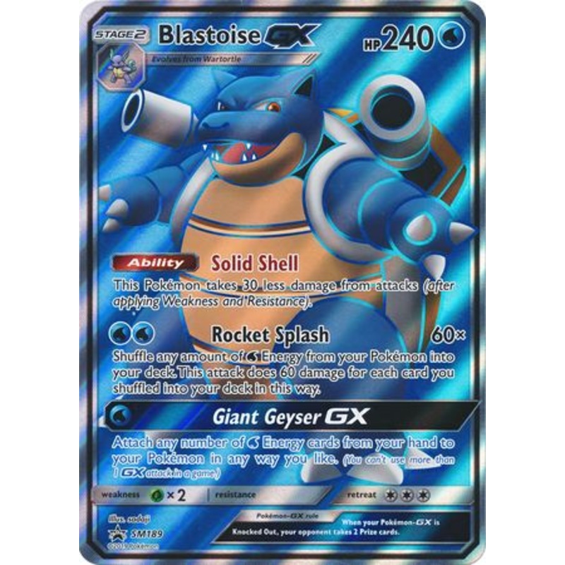 Blastoise GX (SM189) (Jumbo Card) [Sun & Moon: Black Star Promos]