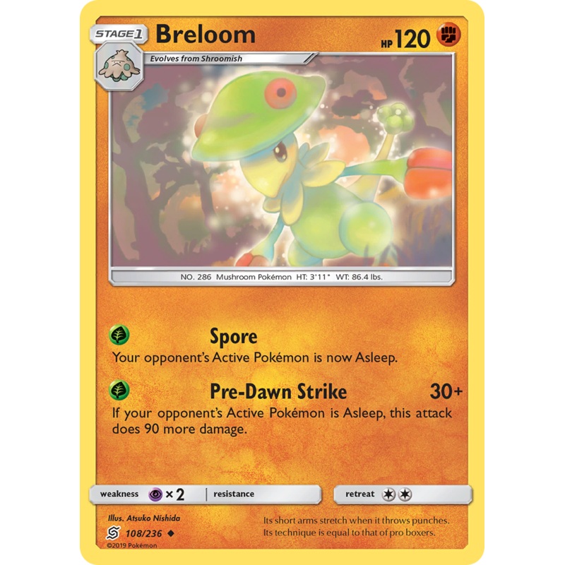 Breloom (108/236) [Sun & Moon: Unified Minds]